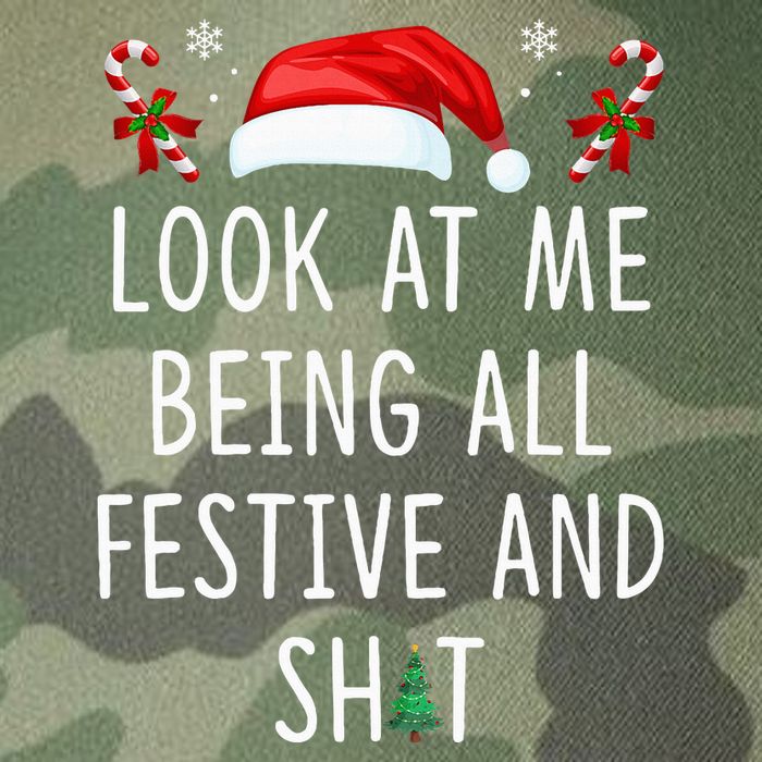 Look At Me Being All Festive And Funny Christmas Tree Legacy Tie Dye Trucker Hat