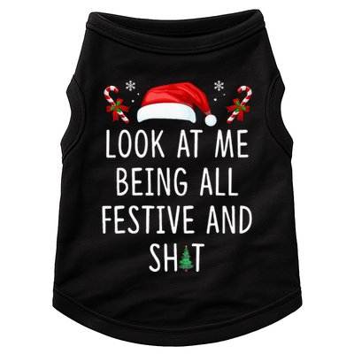 Look At Me Being All Festive And Funny Christmas Tree Doggie Tank