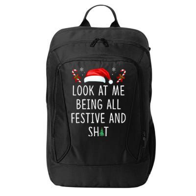 Look At Me Being All Festive And Funny Christmas Tree City Backpack