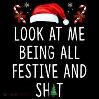 Look At Me Being All Festive And Funny Christmas Tree Cooling Performance Long Sleeve Crew
