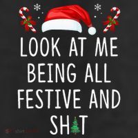 Look At Me Being All Festive And Funny Christmas Tree 25L Jumbo Tote