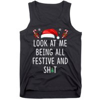 Look At Me Being All Festive And Funny Christmas Tree Tank Top