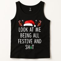 Look At Me Being All Festive And Funny Christmas Tree Tank Top