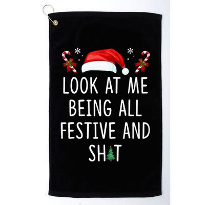 Look At Me Being All Festive And Funny Christmas Tree Golf Towel