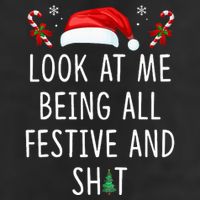Look At Me Being All Festive And Funny Christmas Tree Microfiber Hand Towel