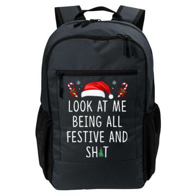 Look At Me Being All Festive And Funny Christmas Tree Daily Commute Backpack