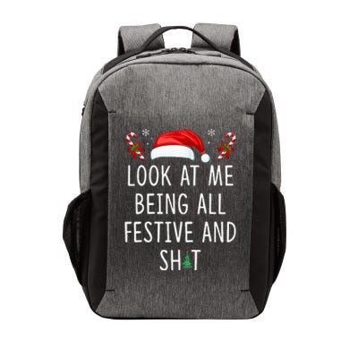 Look At Me Being All Festive And Funny Christmas Tree Vector Backpack