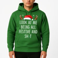 Look At Me Being All Festive And Funny Christmas Tree Hoodie