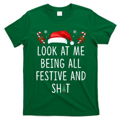 Look At Me Being All Festive And Funny Christmas Tree T-Shirt