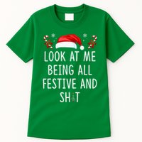Look At Me Being All Festive And Funny Christmas Tree Tall T-Shirt