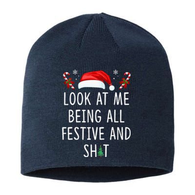 Look At Me Being All Festive And Funny Christmas Tree Sustainable Beanie