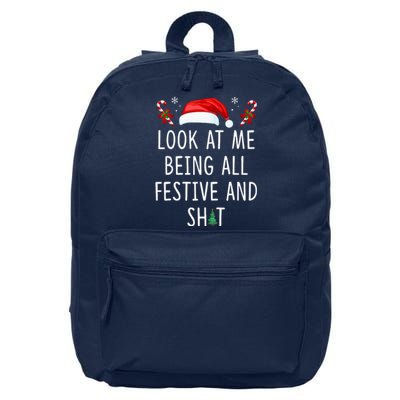 Look At Me Being All Festive And Funny Christmas Tree 16 in Basic Backpack