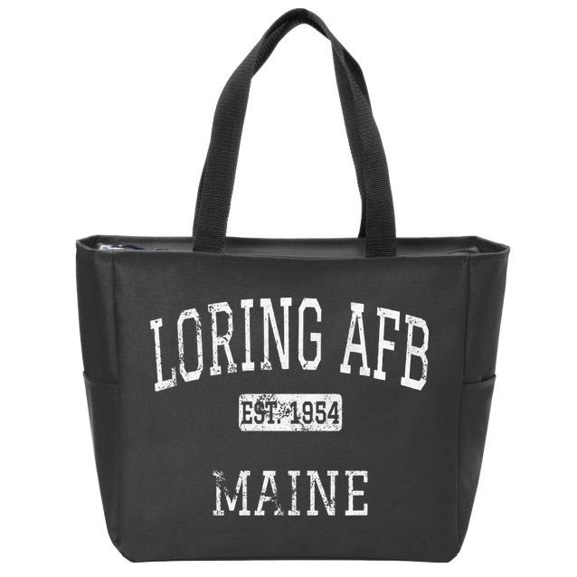 Loring Afb Maine Me Vintage Zip Tote Bag
