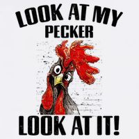 Look At My Pecker Look At It Funny Chicken Design Gift Sustainable Bucket Hat