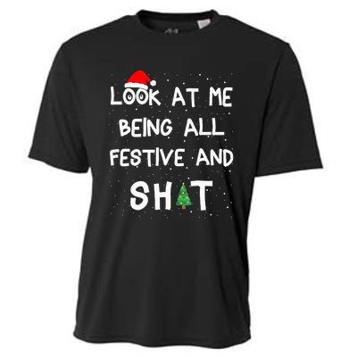 Look At Me Being All Festive And Shits Humorous Xmas 2024 Cooling Performance Crew T-Shirt