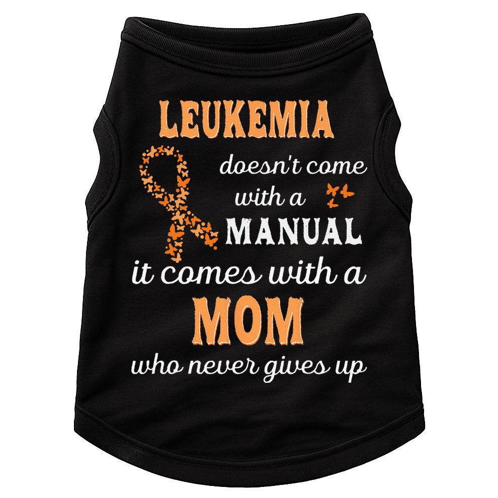 Leukemia Awareness Mom Support Leukemia Warrior Doggie Tank