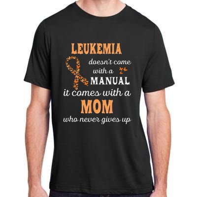 Leukemia Awareness Mom Support Leukemia Warrior Adult ChromaSoft Performance T-Shirt