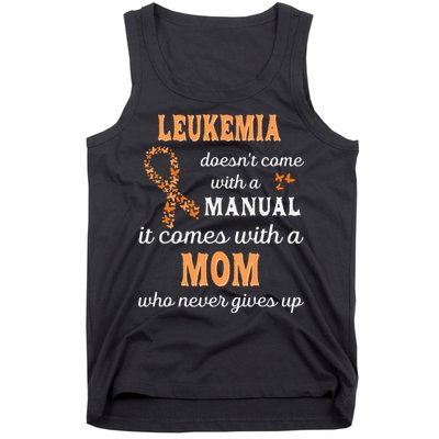 Leukemia Awareness Mom Support Leukemia Warrior Tank Top