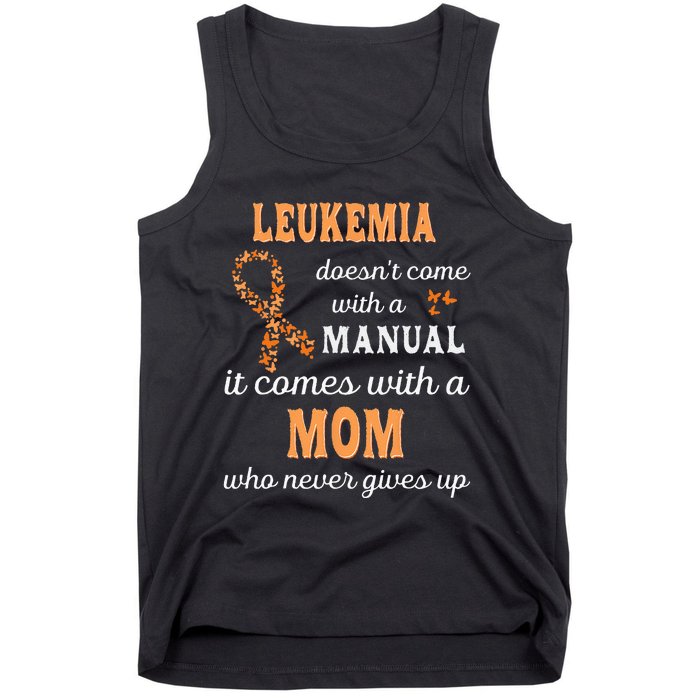 Leukemia Awareness Mom Support Leukemia Warrior Tank Top