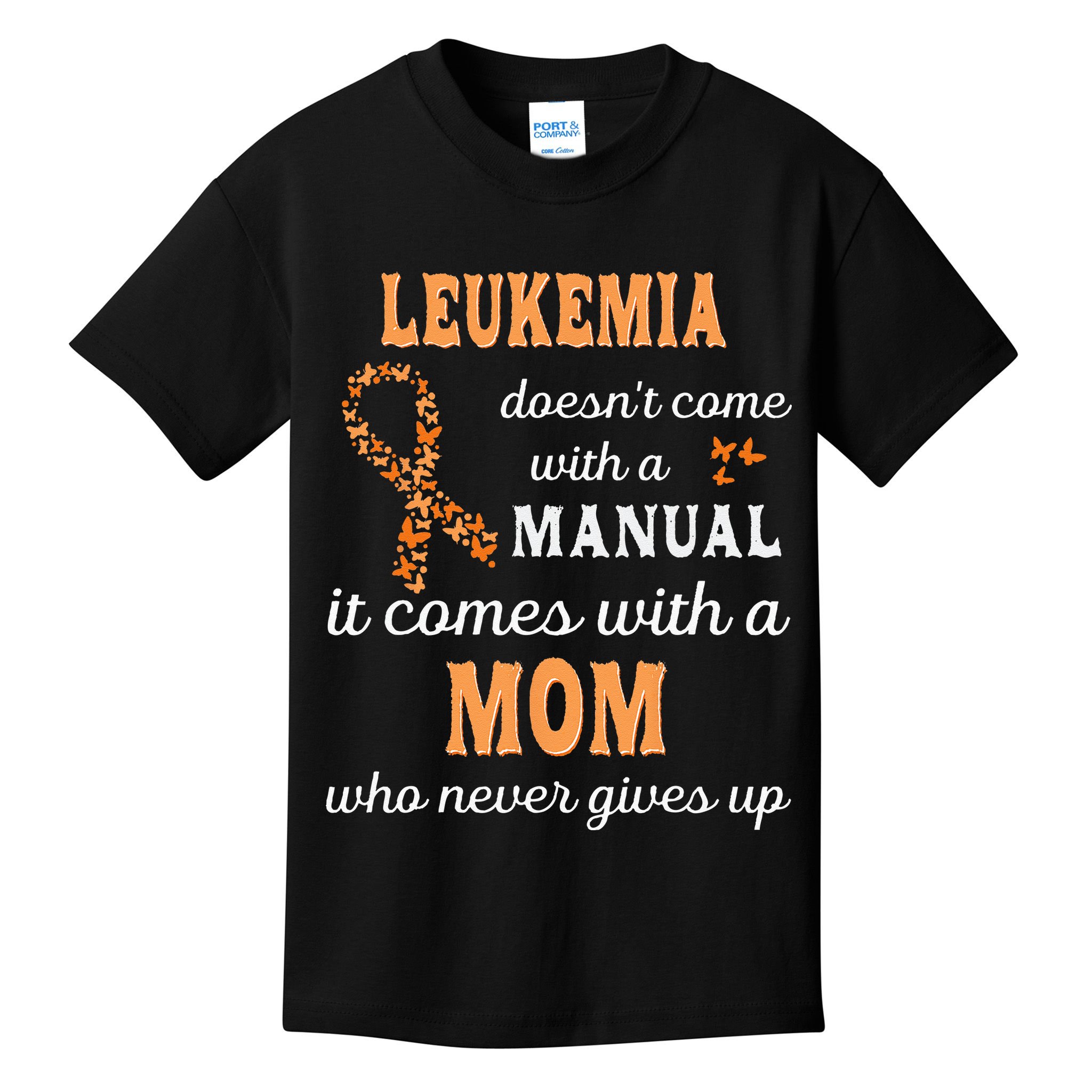 Leukemia Awareness Mom Support Leukemia Warrior Kids T-Shirt