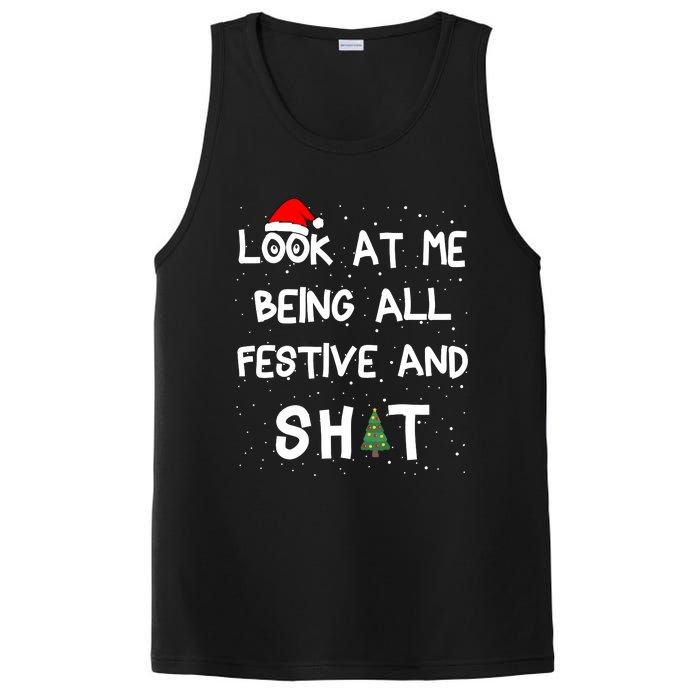 Look At Me Being All Festive Christmas Matching Family PosiCharge Competitor Tank