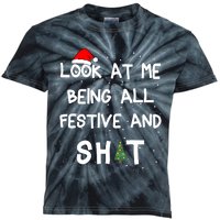 Look At Me Being All Festive Christmas Matching Family Kids Tie-Dye T-Shirt