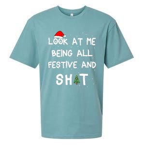 Look At Me Being All Festive Christmas Matching Family Sueded Cloud Jersey T-Shirt