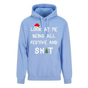 Look At Me Being All Festive Christmas Matching Family Unisex Surf Hoodie