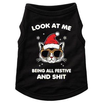Look At Me Being All Festive And Shits Cat Xmas Doggie Tank