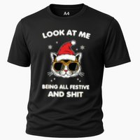 Look At Me Being All Festive And Shits Cat Xmas Performance Shirt