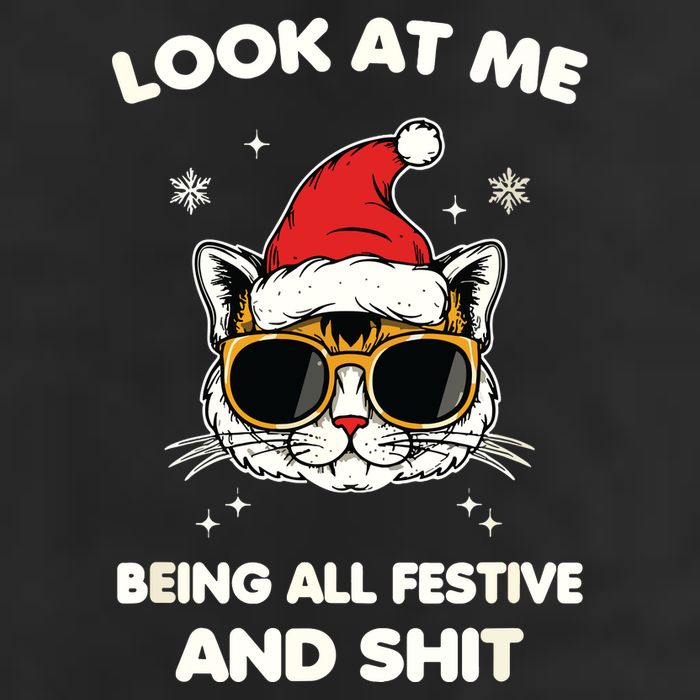 Look At Me Being All Festive And Shits Cat Xmas Adult Drive Performance Visor