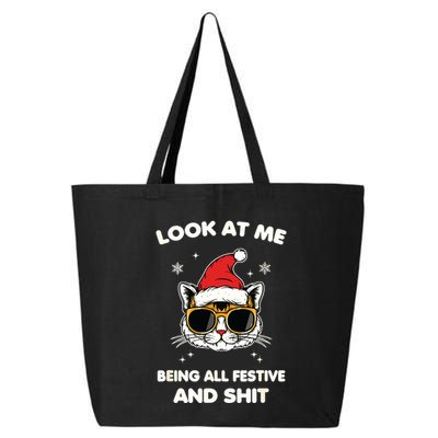 Look At Me Being All Festive And Shits Cat Xmas 25L Jumbo Tote