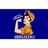 Leukemia Awareness Month Unbreakable Warrior Vintage Gift Bumper Sticker