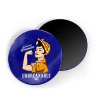 Leukemia Awareness Month Unbreakable Warrior Vintage Gift Magnet