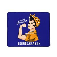 Leukemia Awareness Month Unbreakable Warrior Vintage Gift Mousepad