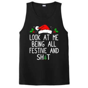 Look At Me Being All Festive And Shit Funny Christmas PosiCharge Competitor Tank