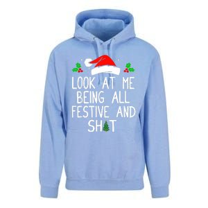 Look At Me Being All Festive And Shit Funny Christmas Unisex Surf Hoodie