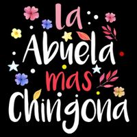 La Abuela Mas Chingona Spanish Grandma Floral Gift Impact Tech Backpack
