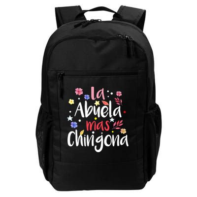 La Abuela Mas Chingona Spanish Grandma Floral Gift Backpack