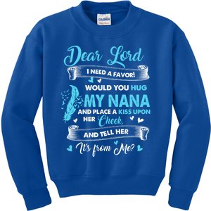 Loved And Missed My Nana In Memories Heaven Lost My Nana Cute Gift Kids Sweatshirt