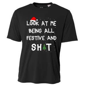 Look At Me Being All Festive Christmas Matching Family Cooling Performance Crew T-Shirt