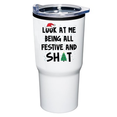 Look At Me Being All Festive And Shit Funny Christmas Tumbler
