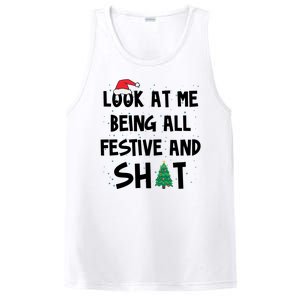 Look At Me Being All Festive And Shit Funny Christmas PosiCharge Competitor Tank