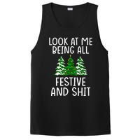 Look At Me Being All Festive And Shit Humorous Xmas PosiCharge Competitor Tank