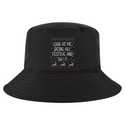 look at me being all festive Humorous Xmas  Cool Comfort Performance Bucket Hat