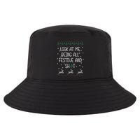 look at me being all festive Humorous Xmas  Cool Comfort Performance Bucket Hat