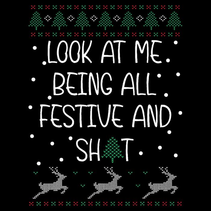 look at me being all festive Humorous Xmas  16 in Basic Backpack