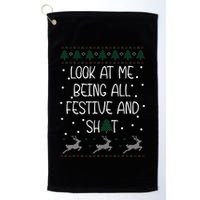 look at me being all festive Humorous Xmas  Golf Towel