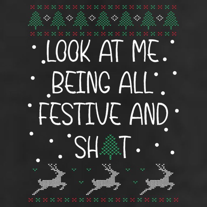look at me being all festive Humorous Xmas  Golf Towel