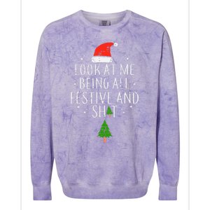 look at me being all festive  Colorblast Crewneck Sweatshirt